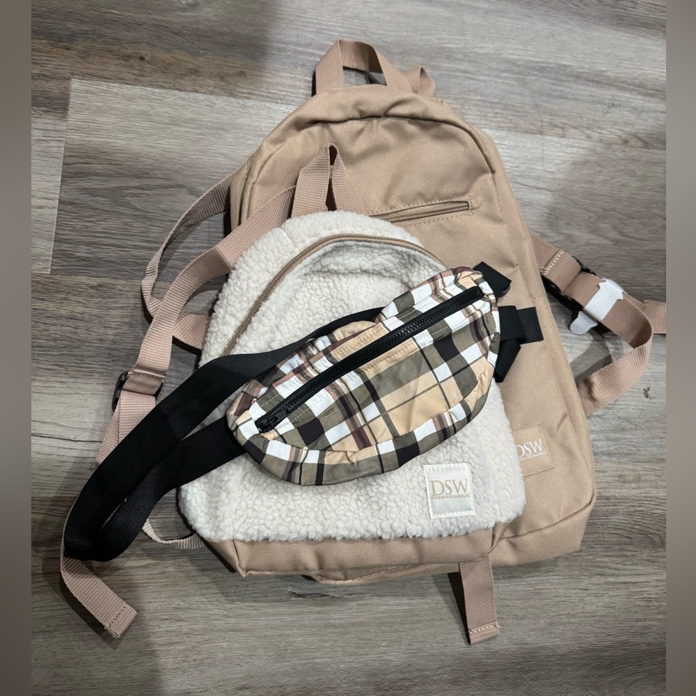 Set of 3 bags - 2 backpacks & 1 fanny pack NEW